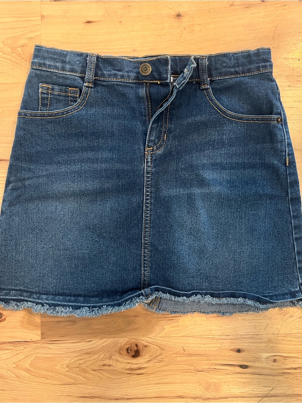 Girls Classic Blue Denim Skirt